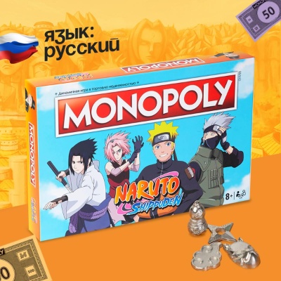Настольная игра Монополия Наруто Hasbro WM00167-RUS 02