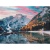 Алмазная мозаика Озеро на закате 30х40 см полное заполнение Рыжий кот НД-0399