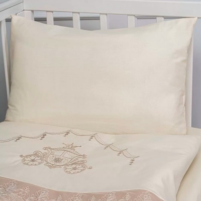 Комплект постельный Карета пододеяльник простыня наволочка Lappetti 3114 шампань