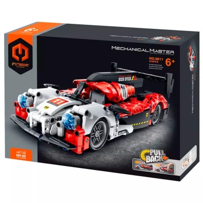 Конструктор Спортивный автомобиль инерционный 472 детали Qman 5811IMM 4