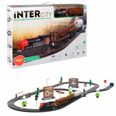 Набор железной дороги InterCity Retro Товарный поезд 1Toy Т24162 4