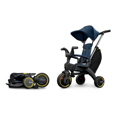 Детский складной трёхколёсный велосипед Doona Liki Trike S3 Deep Blue
