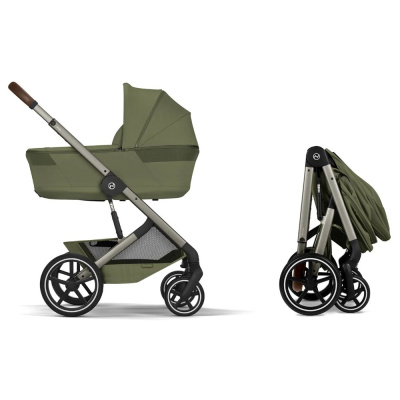 Коляска 2 в 1 Cybex Balios S Lux TPE Moss Green 03