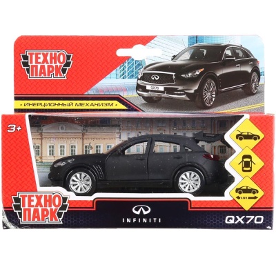Металлическая машинка Infiniti QX70 Технопарк QX70-12MAT-BK 02