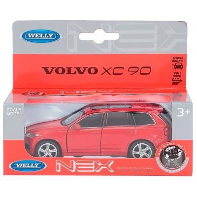 Машинка инерционная Volvo XC90 2015 масштаб 1:38 Welly 43688W