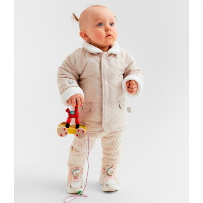 Куртка демисезонная для девочки Крошка Я бежевая 4