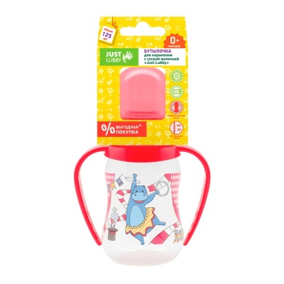 Бутылочка для кормления с соской Just Lubby 125 мл Lubby 15201 5