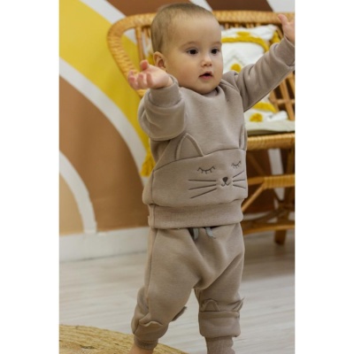 Комплект Котик GulSara 73.291Ф серо-бежевый 01