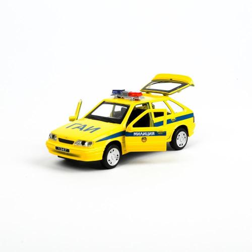 Металлическая машинка Lada-2114 Samara Милиция Технопарк 2114-12-SLPOL-YE фото 7