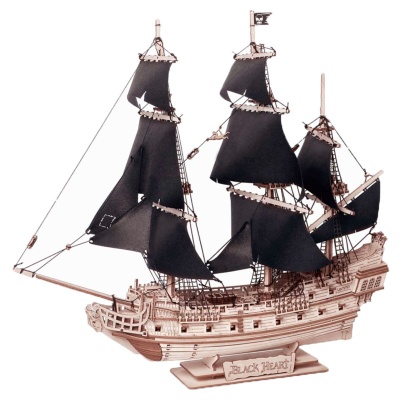 Конструктор деревянный Корабль Чёрное сердце 298 деталей Lemmo 0190 1