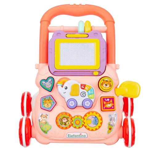 Игровой центр-ходунки Слоник, розовый Elefantino IT108400 фото 2