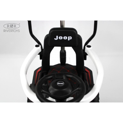 Детский электромобиль RiverToys G003GG белый