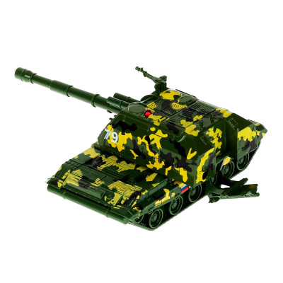 Игрушка металлическая модель Самоходная гаубица  МСТА 12 см Технопарк  MSTA-12MILL-GN-WOD 2