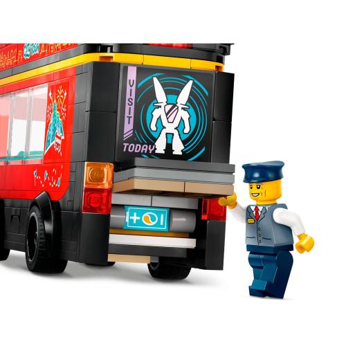 Конструктор Lego City 60407 Красный двухэтажный экскурсионный автобус фото 4