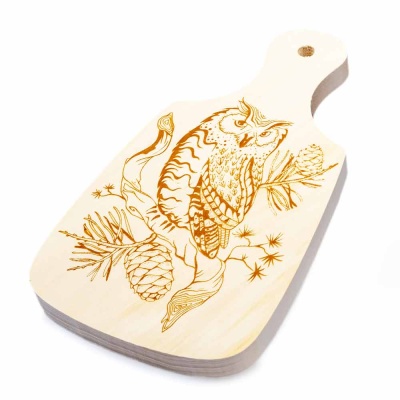 Разделочная доска для выжигания Филин Десятое Королевство 04143 5