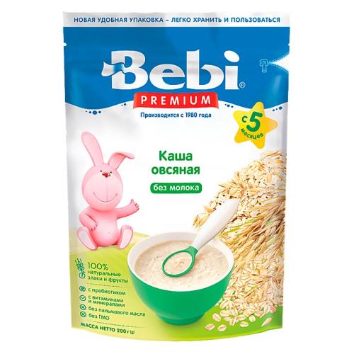 Каша безмолочная овсяная 200 грамм Bebi Premium 87022