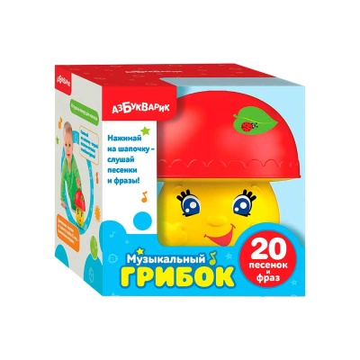 Музыкальная игрушка Грибок Азбукварик