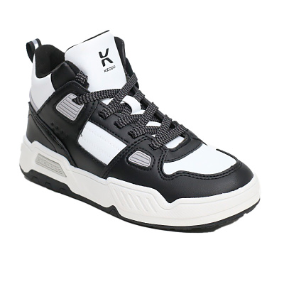 Ботинки для девочки и мальчика Keddo 258069/01-01 черный/белый 1