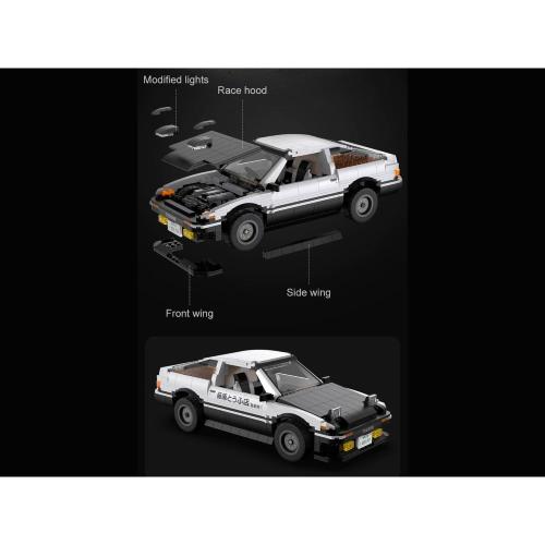 Конструктор CaDA Toyota AE-86 Trueno 1324 детали Double Eagle C61024W фото 5
