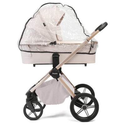 Коляска 2 в 1 Peppy Monaco Plus Beige рама бежевая