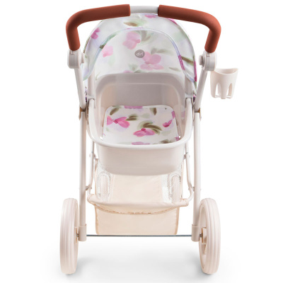 Игрушечная коляска для кукол Эшли Happy Baby 331956 сиреневые цветы 5