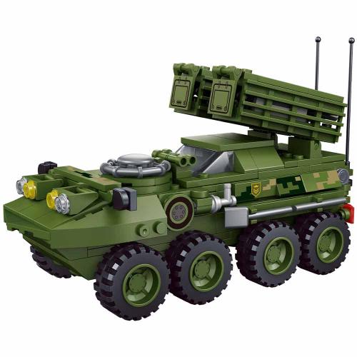 Конструктор Mioshi Tech Военная техника  Бронетранспортер с ракетной установкой MTE0709-023