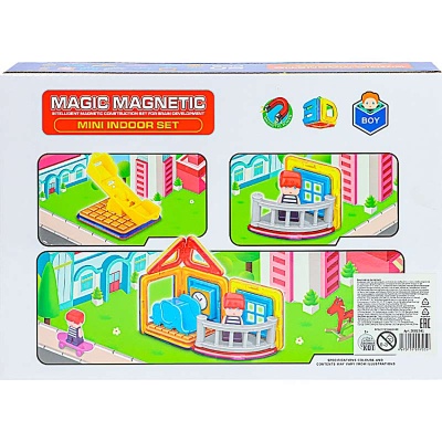 Магнитный конструктор 20 деталей Рыжий кот 2001541