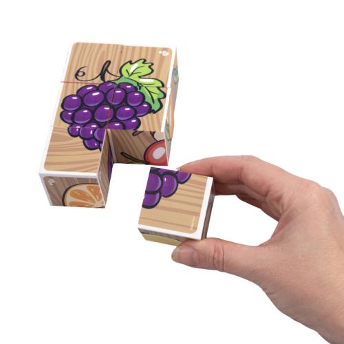 Кубики Фрукты 6 штук Baby Toys Десятое королевство 03546 фото 3