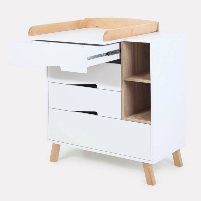 Комод пеленальный с органайзером Rant Lago Pro 800/4 Cloud White