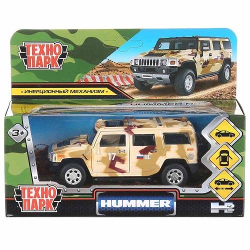 Машинка металлическая Hummer H2 Камуфляж Технопарк HUM2-12MIL-BN фото 6