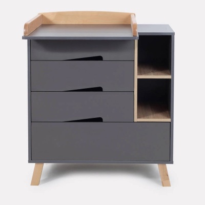 Комод пеленальный с органайзером Rant Lago Pro 800/4 Moon Grey