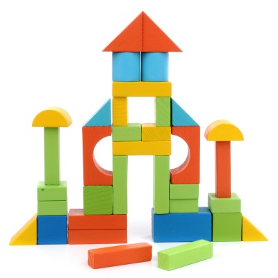 Деревянный конструктор для малышей 35 элементов Фабрика фантазий 71232 2