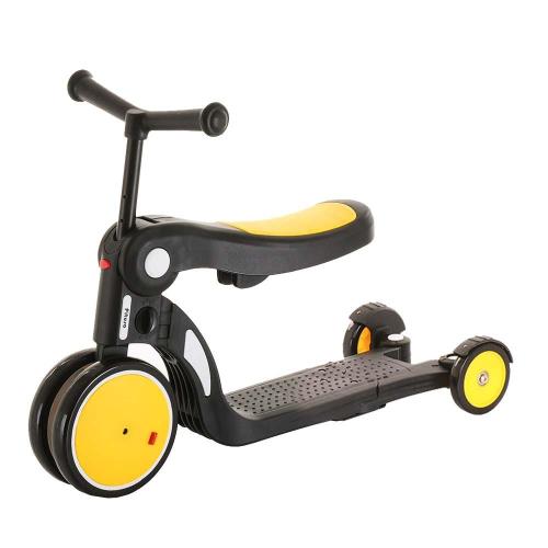 Трёхколёсный самокат Pituso HD-200-Yellow жёлтый фото 3