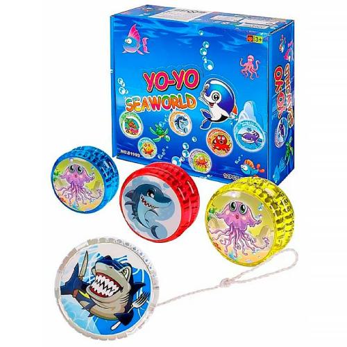 Игрушка Йо-йо Морской мир светящаяся Рыжий Кот И-6566 фото 2