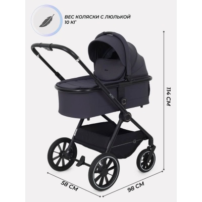 Коляска 2 в 1 Rant Moss RA321 Graphite 03