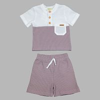 Комплект Футболка и шорты Чуди Кидс 396125Ц1-2 тёмно-серый