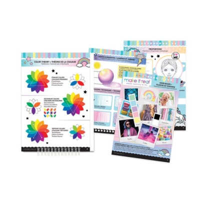 Альбом для дизайна одежды с наклейками Нежный стиль POP! Make It Real 3205 3