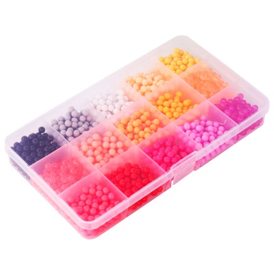 Аквамозаика 30 цветов 3000 бусин с трафаретами Brauberg Kids 664915 3