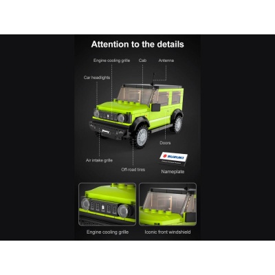 Конструктор CaDA Suzuki Jimny 192 детали Double Eagle C55023W 03