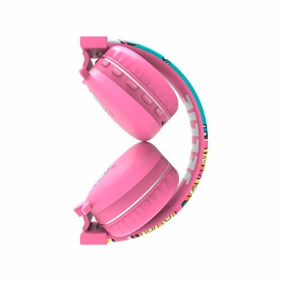 Наушники детские беспроводные Монстрик YLFS-09BT розовые 3