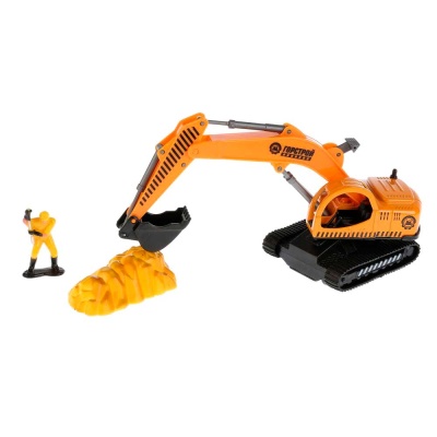 Металлическая инерционная модель Экскаватор Технопарк 921374-R 2