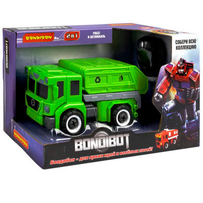 Игрушка Трансформер-конструктор Bondibot мусоровоз Bondibon ВВ5257 3