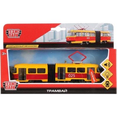 Трамвай с гармошкой Технопарк SB-18-01WB 3