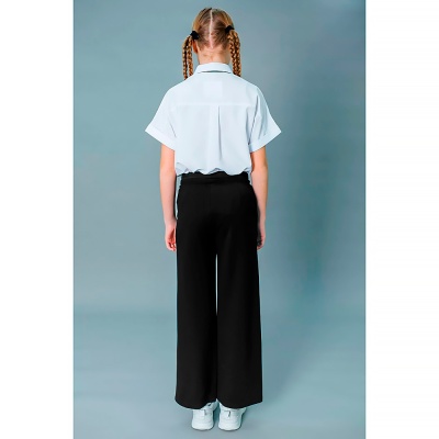 Брюки школьные кюлоты для девочки Deloras K64133 черные 3