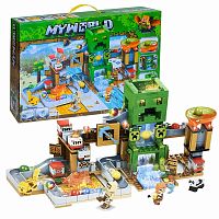 Конструктор Майнкрафт My World с подсветкой Крипер 451 деталь LB+ LB313