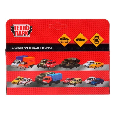 Металлическая инерционная машинка Toyota Prado Полиция Технопарк PRADO-P 4