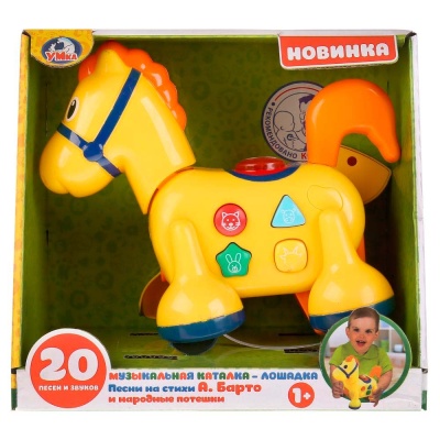 Музыкальная каталка Лошадка Умка B248838-R