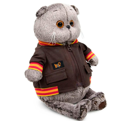 Мягкая игрушка Кот Басик в кожаной куртке Budi Basa Ks30-059 2