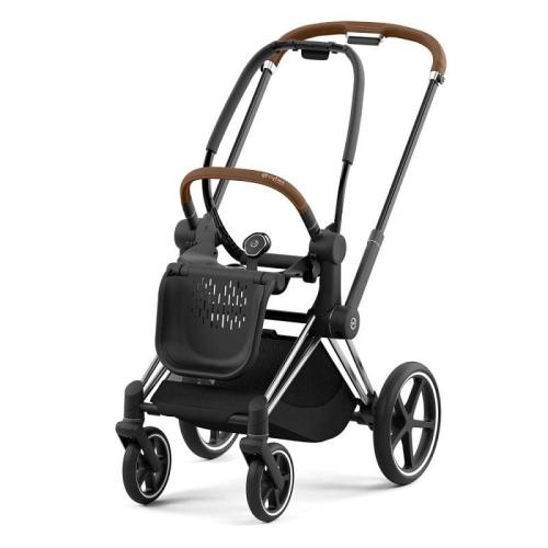 Коляска 2 в 1 Cybex Priam IV Chrome Brown Leaf Green фото 6