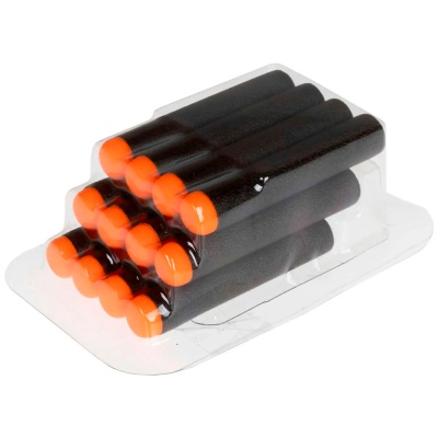 Бластер FunMax M21 механический барабанный 12 снарядов 1TOY Т24237 3